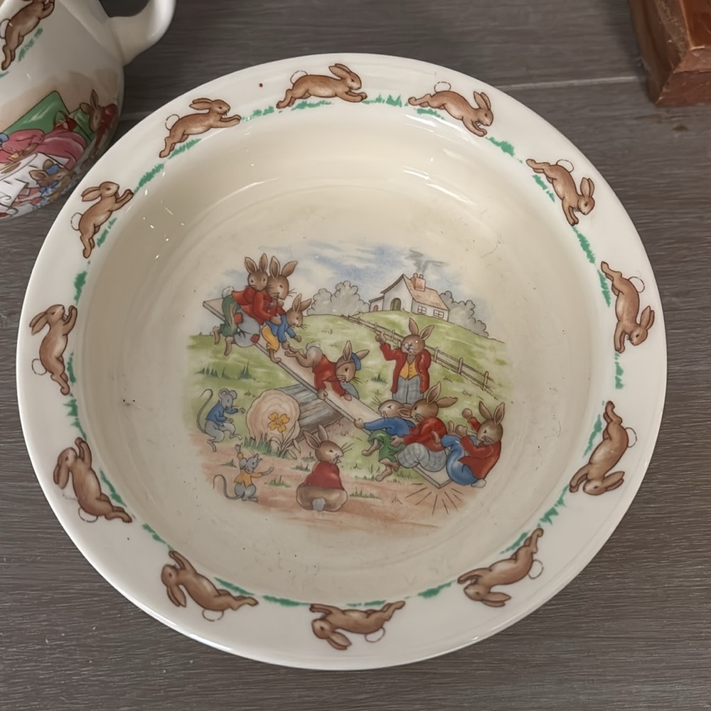 Vintage Bunnykins Bowl and Mug Set - Picture 2 of 9